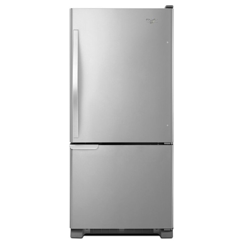 Whirlpool 30-inches wide Bottom-Freezer Refrigerator with Accu-Chill System - 18.7 cu. ft. Stainless Steel WRB119WFBM Picture 1