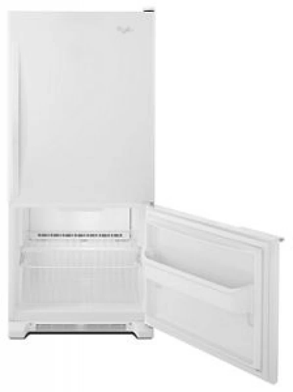 Whirlpool 30-inches wide Bottom-Freezer Refrigerator with Accu-Chill System - 18.7 cu. ft. White WRB119WFBW Picture 1