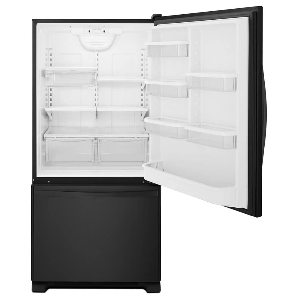 33-inches wide Bottom-Freezer Refrigerator with SpillGuard™ Glass Shelves - 22 cu. ft WRB322DMBB
