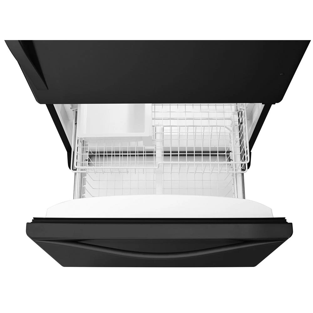 33-inches wide Bottom-Freezer Refrigerator with SpillGuard™ Glass Shelves - 22 cu. ft WRB322DMBB