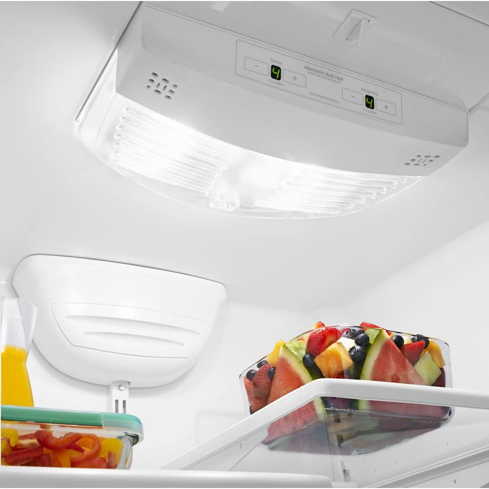 33-inches wide Bottom-Freezer Refrigerator with SpillGuard™ Glass Shelves - 22 cu. ft WRB322DMBW