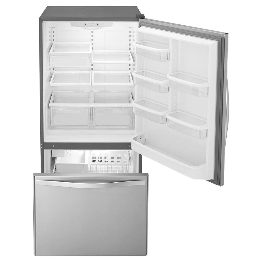 30-inches wide Bottom-Freezer Refrigerator with SpillGuard™ Glass Shelves - 18.7 cu. ft. WRB329DMBM