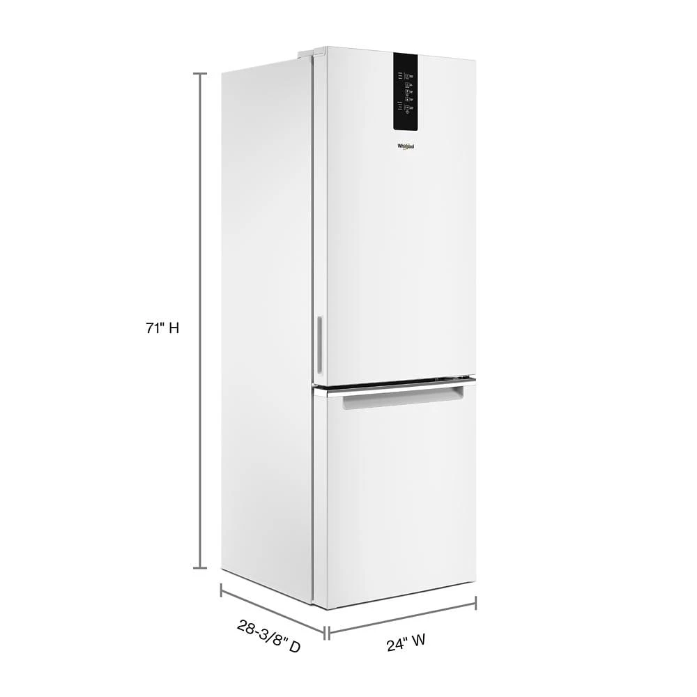 24-inch Wide Garage-Ready Bottom-Freezer Refrigerator - 12.9 cu. ft. WRB533CZJW