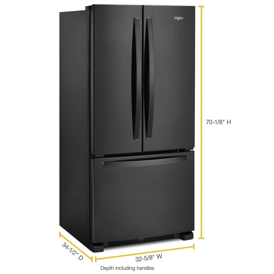 33-inch Wide French Door Refrigerator - 22 cu. ft. WRF532SMHB