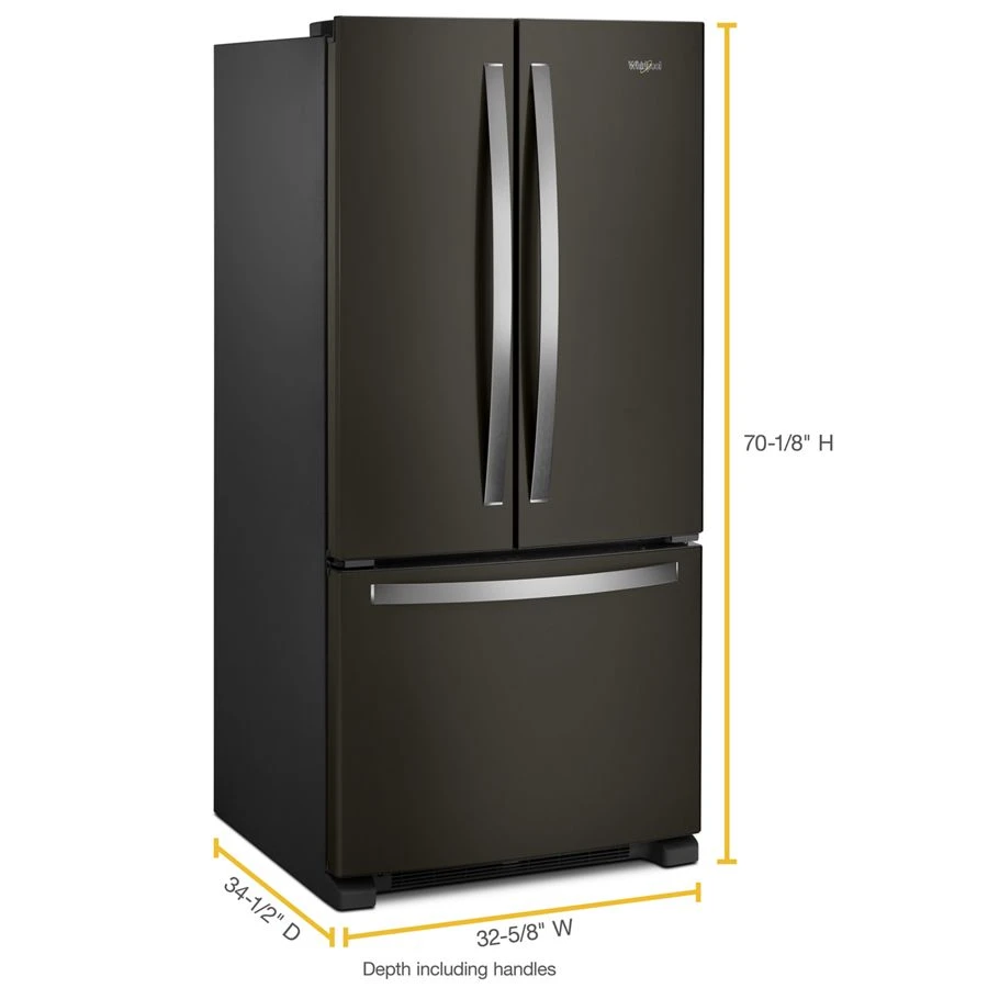 33-inch Wide French Door Refrigerator - 22 cu. ft. WRF532SMHV
