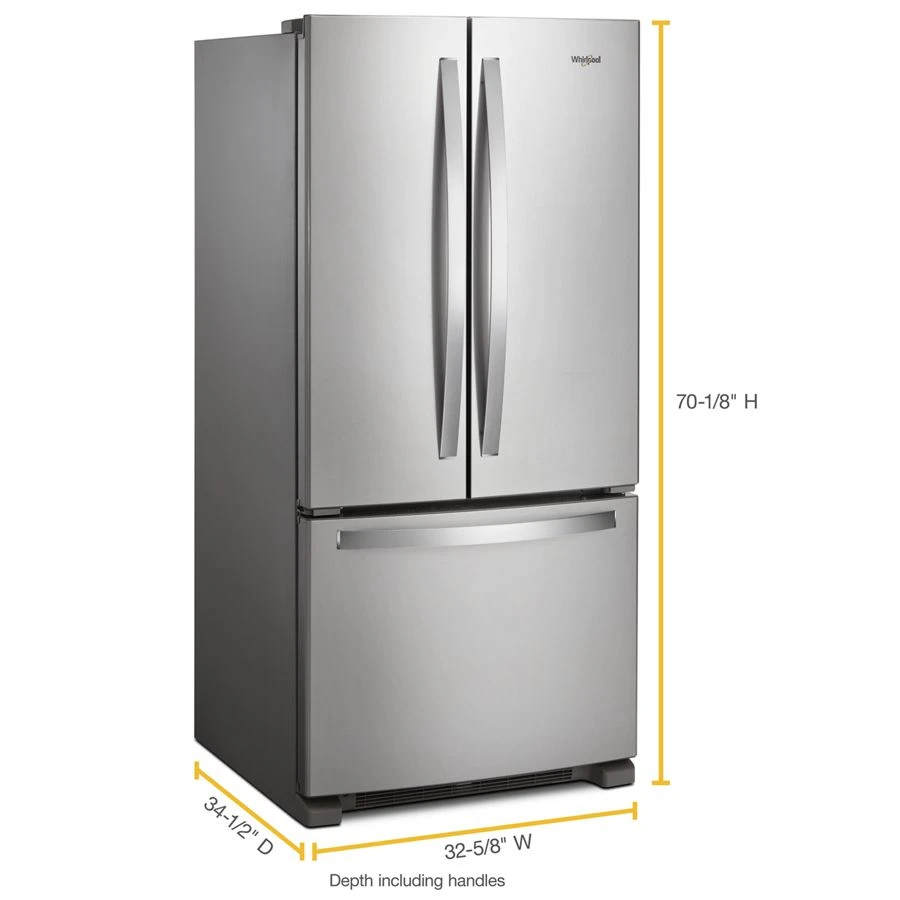 33-inch Wide French Door Refrigerator - 22 cu. ft. WRF532SMHZ