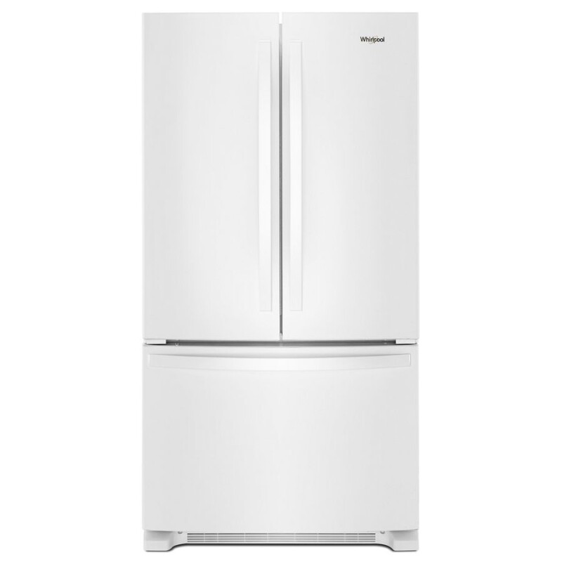 Whirlpool 36-inch Wide French Door Refrigerator with Water Dispenser - 25 cu. ft. White WRF535SWHW Picture 1