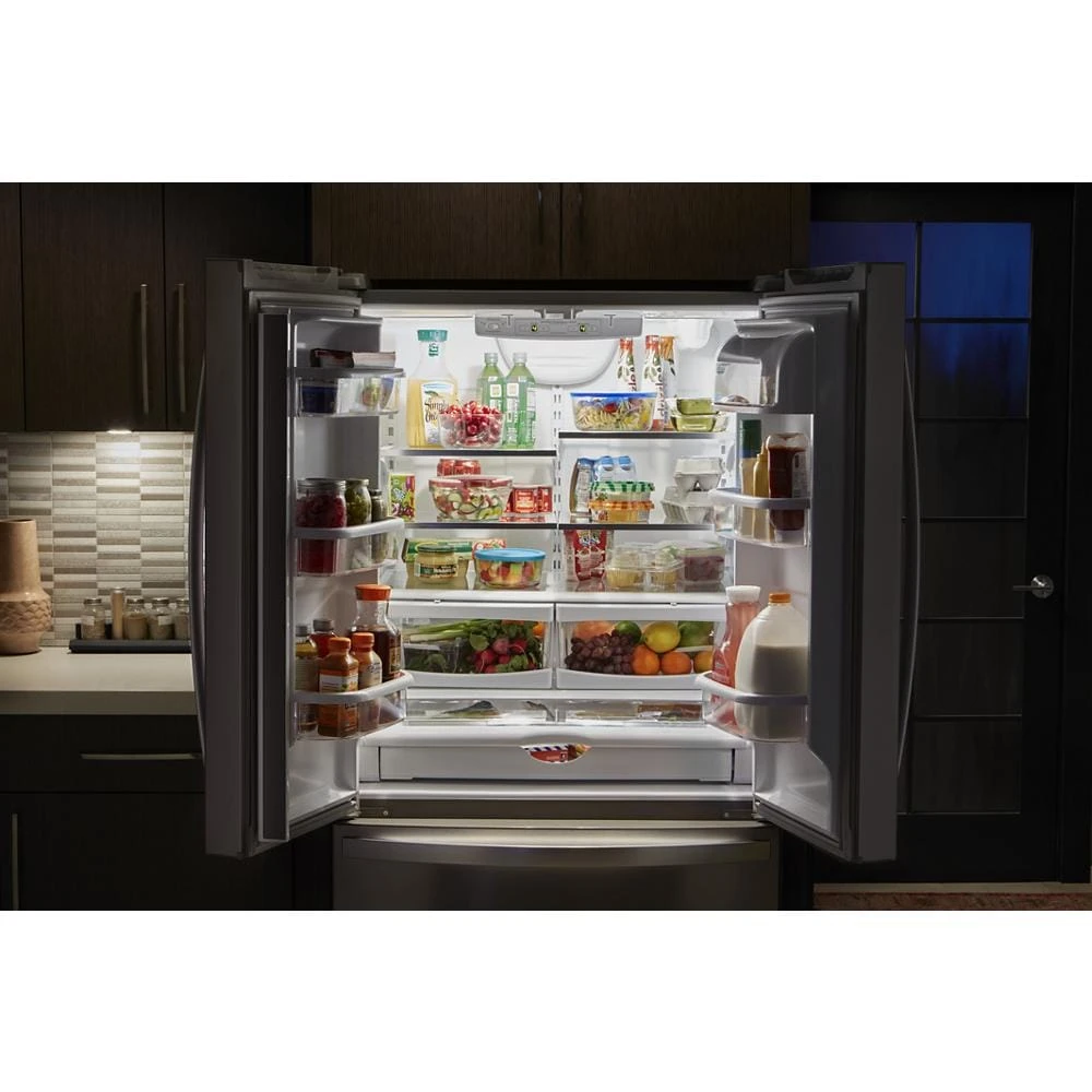 36-inch Wide Counter Depth French Door Refrigerator - 20 cu. ft. WRF540CWHV