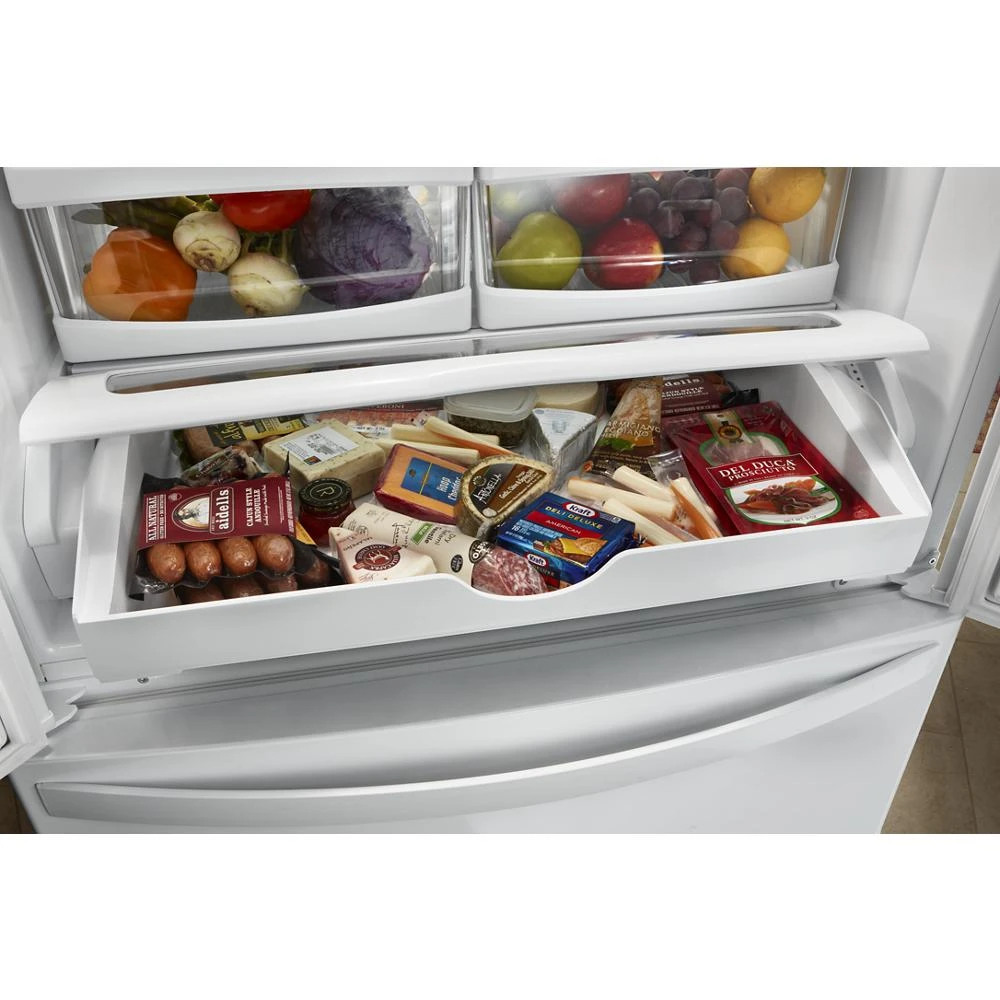 36-inch Wide Counter Depth French Door Refrigerator - 20 cu. ft. WRF540CWHV