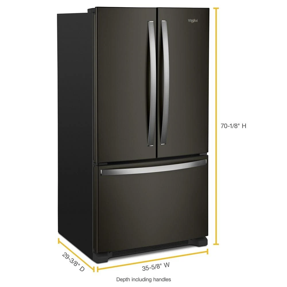 36-inch Wide Counter Depth French Door Refrigerator - 20 cu. ft. WRF540CWHV