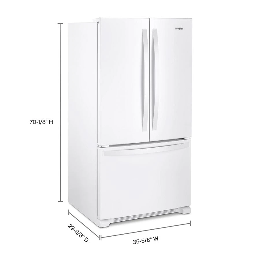 36-inch Wide Counter Depth French Door Refrigerator - 20 cu. ft. WRF540CWHW