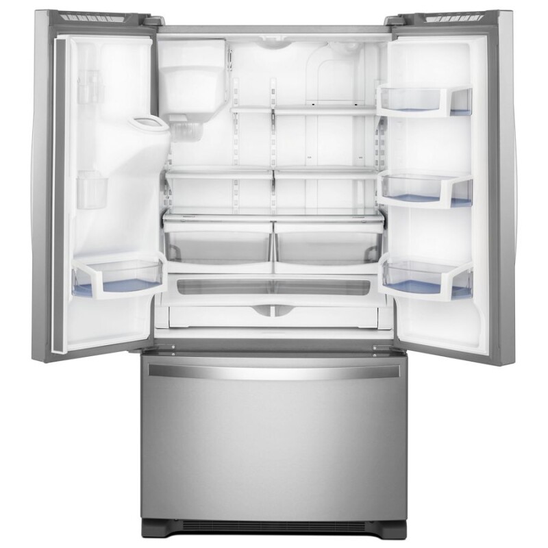Whirlpool 36-inch Wide Counter Depth French Door Refrigerator - 20 cu. ft. Fingerprint Resistant Stainless Steel WRF550CDHZ Picture 1