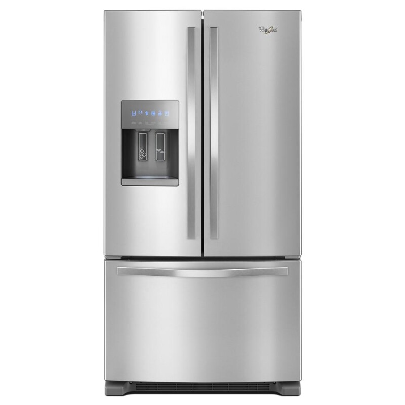 Whirlpool 36-inch Wide French Door Refrigerator - 25 cu. ft. Fingerprint Resistant Stainless Steel WRF555SDFZ Picture 1