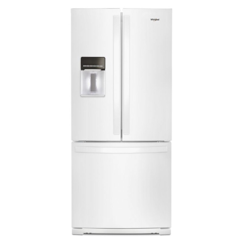 Whirlpool 30-inch Wide French Door Refrigerator - 20 cu. ft. White WRF560SEHW Picture 1