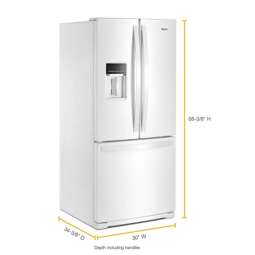 30-inch Wide French Door Refrigerator - 20 cu. ft. WRF560SEHW