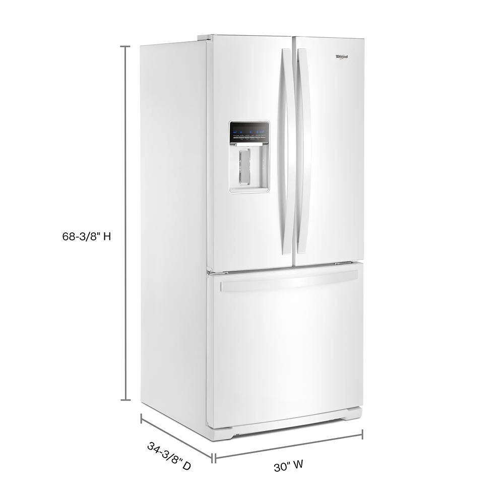 30-inch Wide French Door Refrigerator - 20 cu. ft. WRF560SEHW