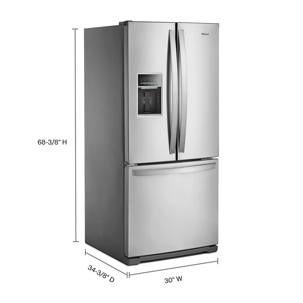 30-inch Wide French Door Refrigerator - 20 cu. ft. WRF560SEHZ