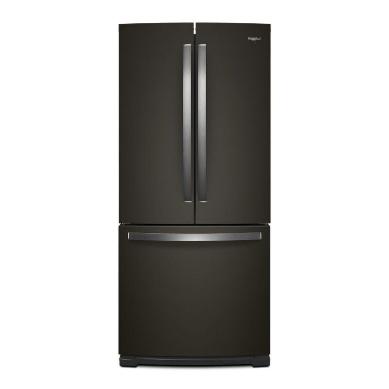 Whirlpool 30-inch Wide French Door Refrigerator - 20 cu. ft. Black Stainless WRF560SMHV Picture 1