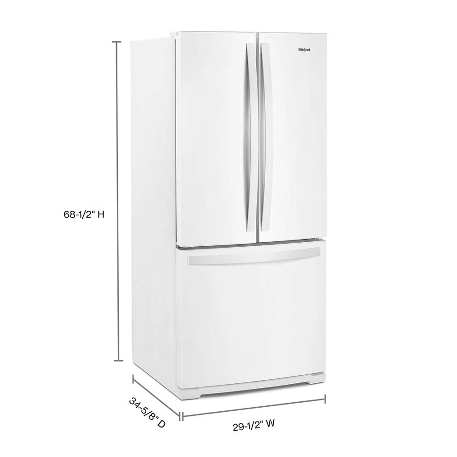 30-inch Wide French Door Refrigerator - 20 cu. ft. WRF560SMHW