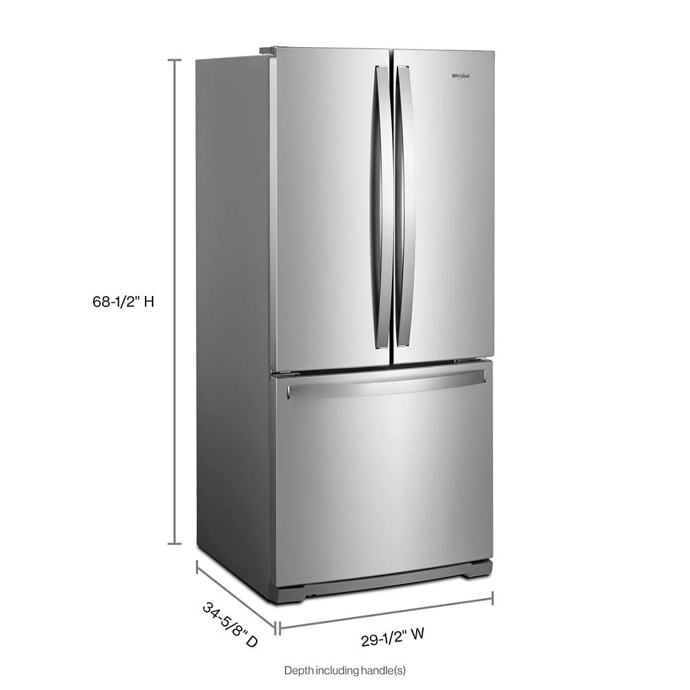 30-inch Wide French Door Refrigerator - 20 cu. ft. WRF560SMHZ