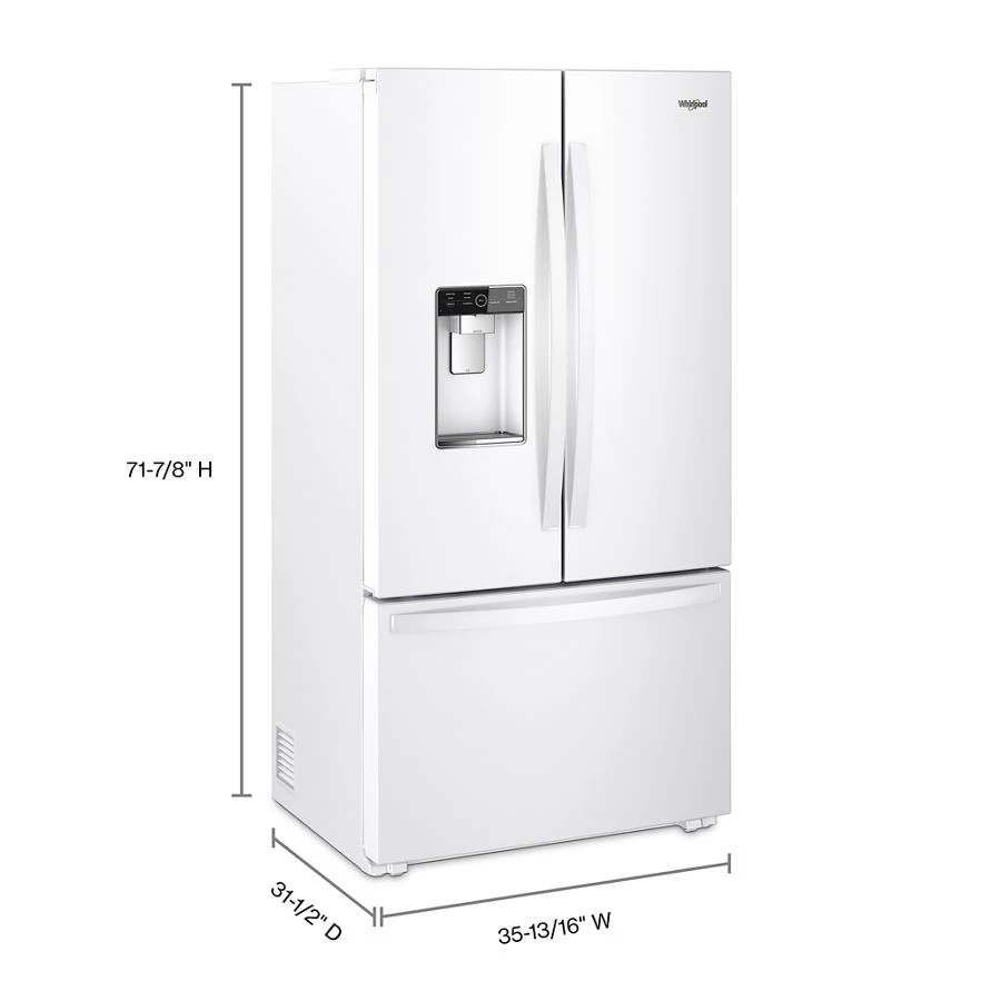 36-inch Wide Counter Depth French Door Refrigerator - 24 cu. ft. WRF954CIHW