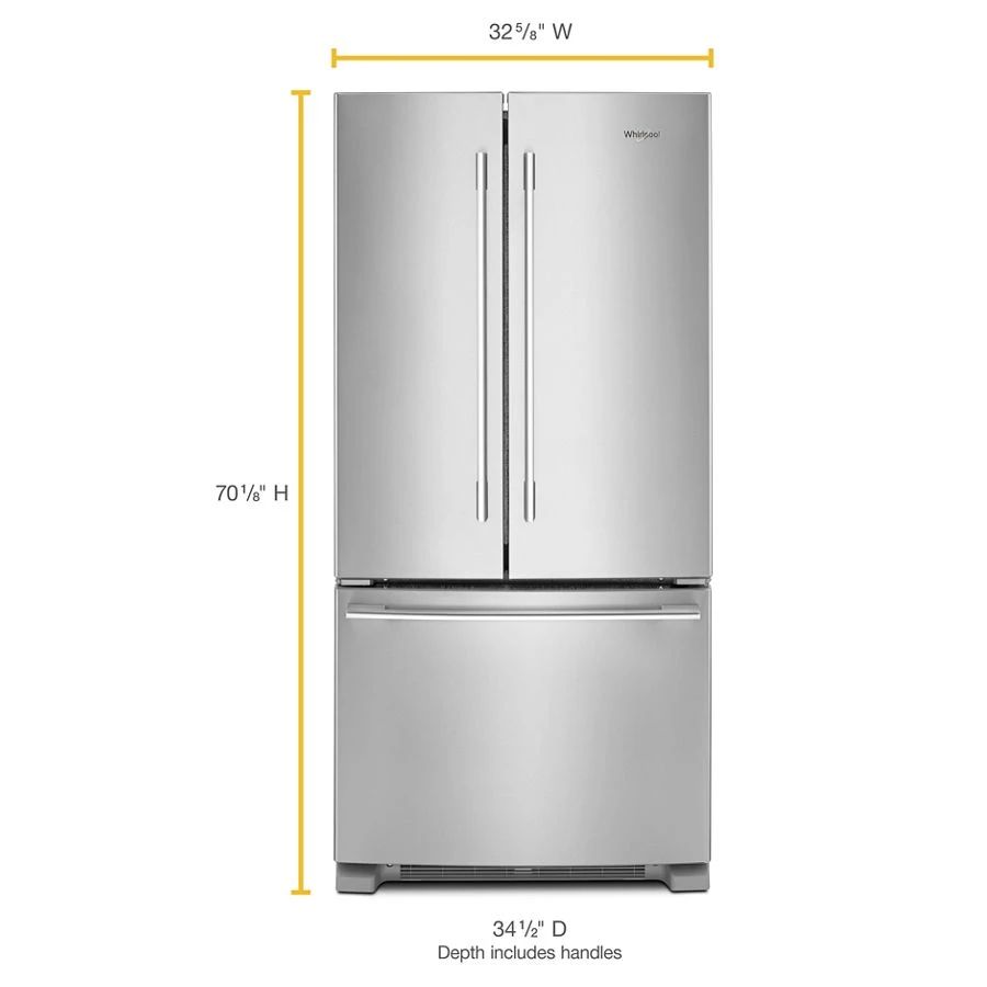 33-inch Wide French Door Refrigerator - 22 cu. ft. WRFA32SMHZ