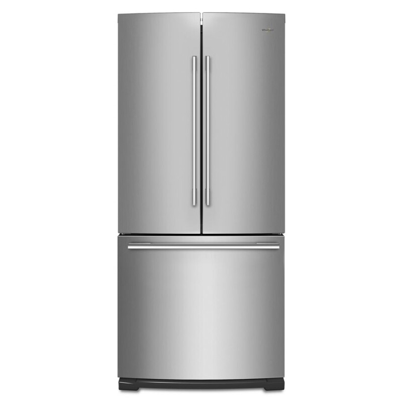 Whirlpool 30-inch Wide Contemporary Handle French Door Refrigerator - 20 cu. ft. Fingerprint Resistant Stainless Steel WRFA60SMHZ Picture 1