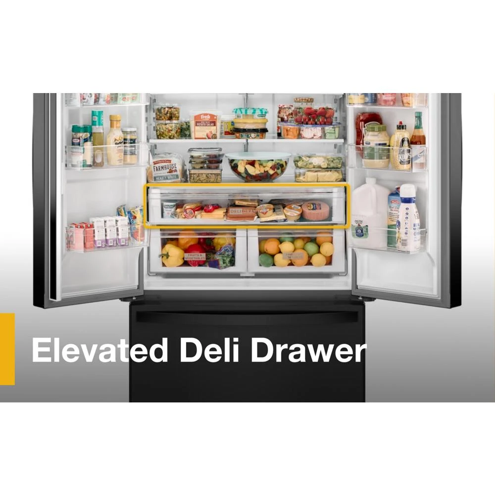 36-Inch Wide Counter-Depth French Door Bottom Mount Refrigerator - 20 cu. ft. WRFC2036RB