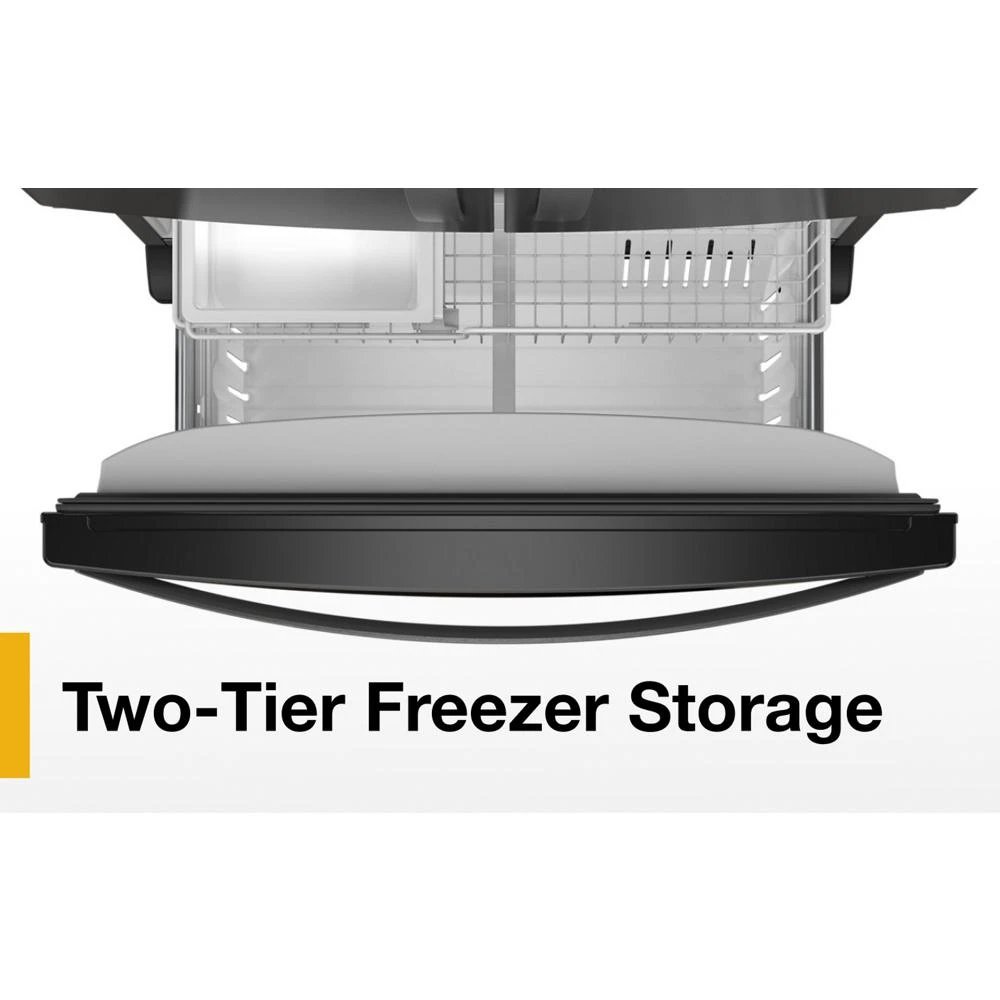 36-Inch Wide Counter-Depth French Door Bottom Mount Refrigerator - 20 cu. ft. WRFC2036RB