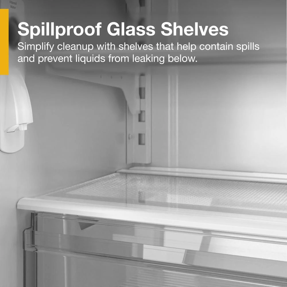 36-Inch Wide Counter-Depth French Door Bottom Mount Refrigerator - 20 cu. ft. WRFC2036RB