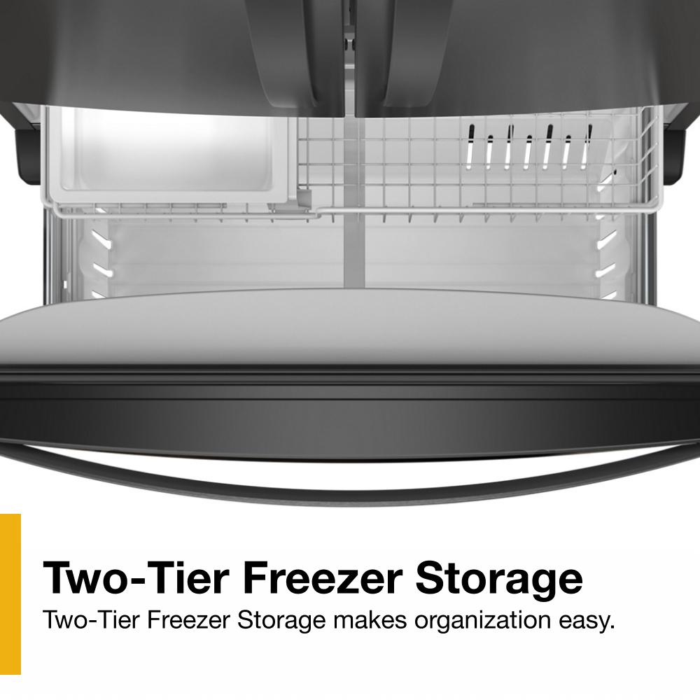 36-Inch Wide Counter-Depth French Door Bottom Mount Refrigerator - 20 cu. ft. WRFC2036RB