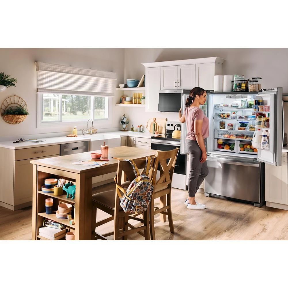 36-Inch Wide Counter-Depth French Door Bottom Mount Refrigerator - 20 cu. ft. WRFC2036RB