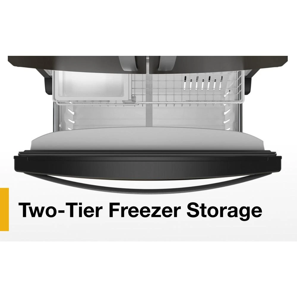 36-Inch Wide Counter-Depth French Door Bottom Mount Refrigerator - 20 cu. ft. WRFC2036RV