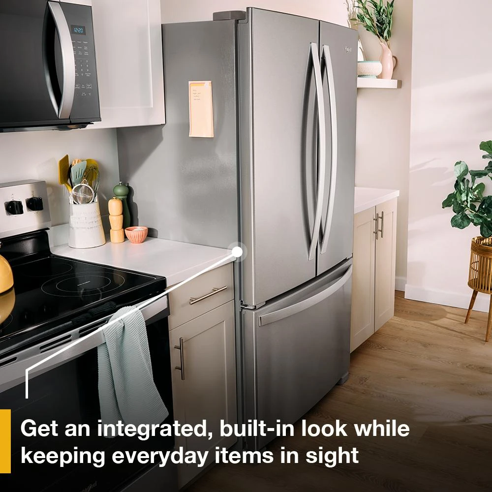 36-Inch Wide Counter-Depth French Door Bottom Mount Refrigerator - 20 cu. ft. WRFC2036RW