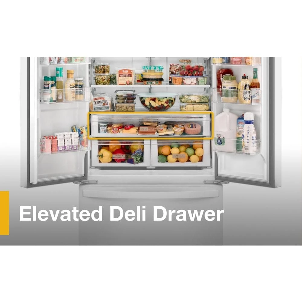36-Inch Wide Counter-Depth French Door Bottom Mount Refrigerator - 20 cu. ft. WRFC2036RW