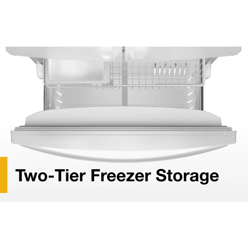 36-Inch Wide Counter-Depth French Door Bottom Mount Refrigerator - 20 cu. ft. WRFC2036RW