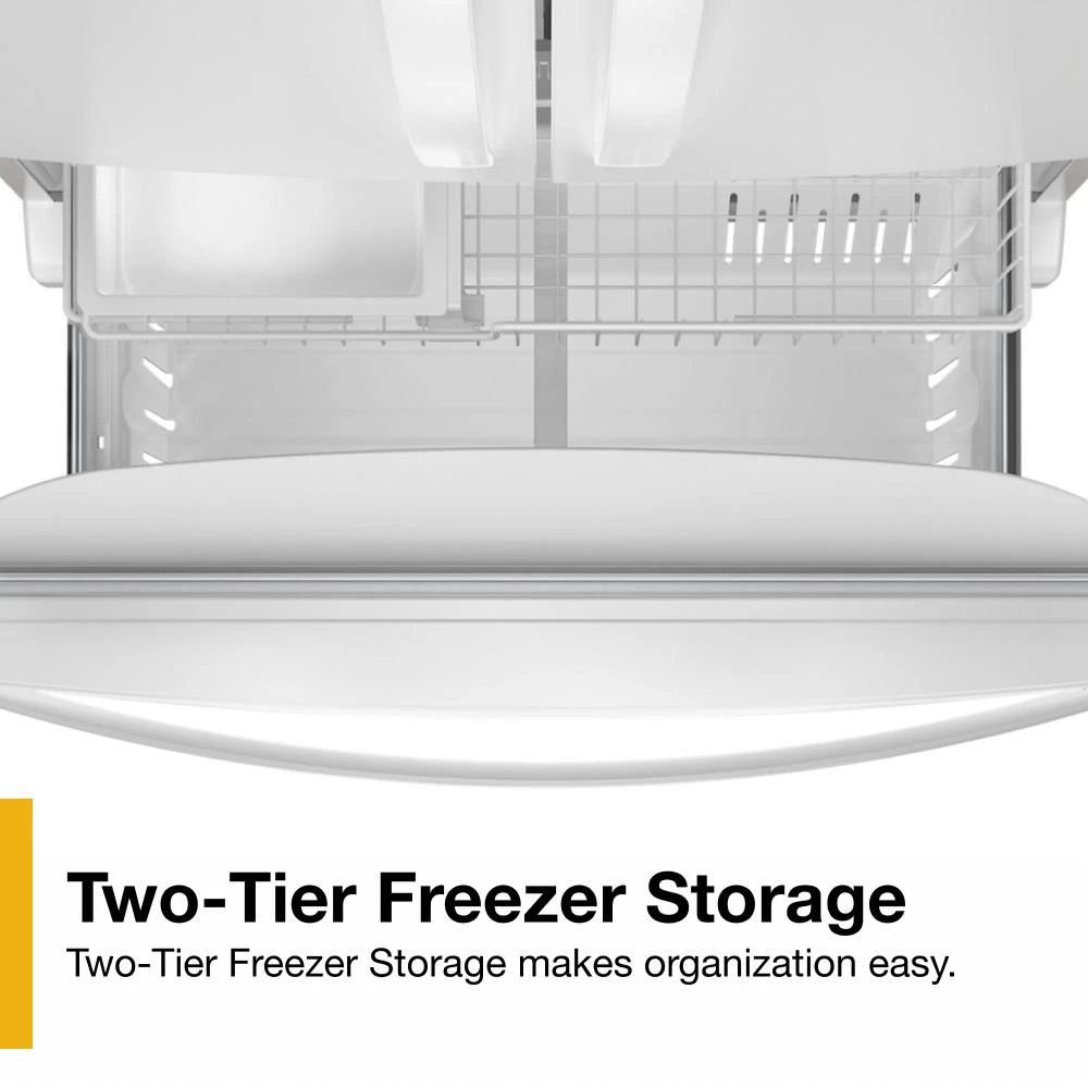 36-Inch Wide Counter-Depth French Door Bottom Mount Refrigerator - 20 cu. ft. WRFC2036RW