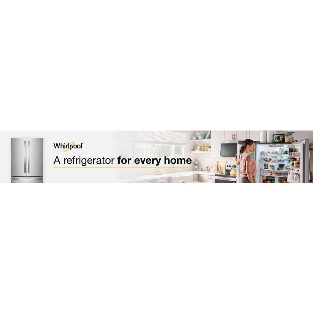 36-Inch Wide Counter-Depth French Door Bottom Mount Refrigerator - 20 cu. ft. WRFC2036RZ