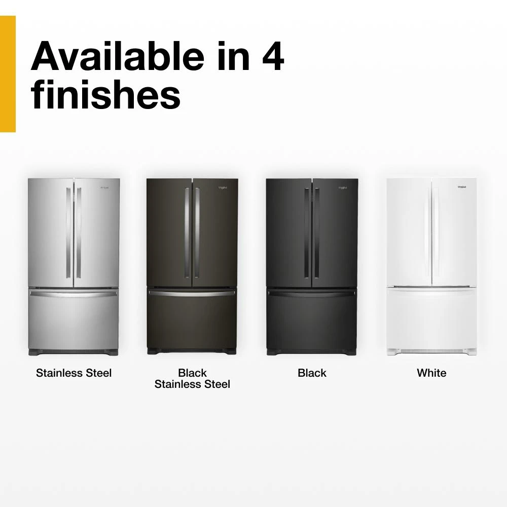 36-Inch Wide Counter-Depth French Door Bottom Mount Refrigerator - 20 cu. ft. WRFC2036RZ