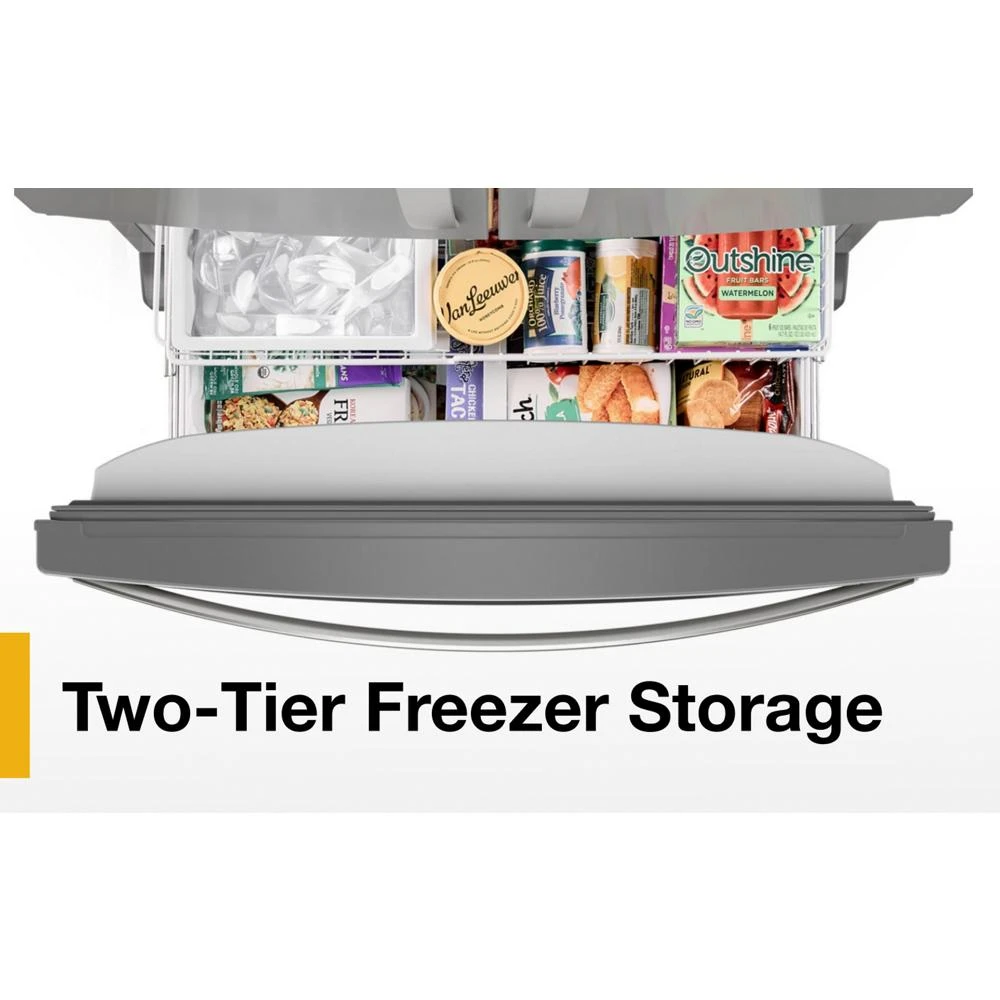 36-Inch Wide Counter-Depth French Door Bottom Mount Refrigerator - 20 cu. ft. WRFC2036RZ