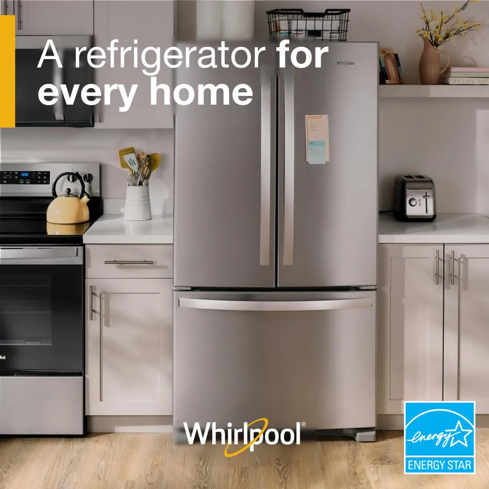 36-Inch Wide Counter-Depth French Door Bottom Mount Refrigerator - 20 cu. ft. WRFC2036RZ