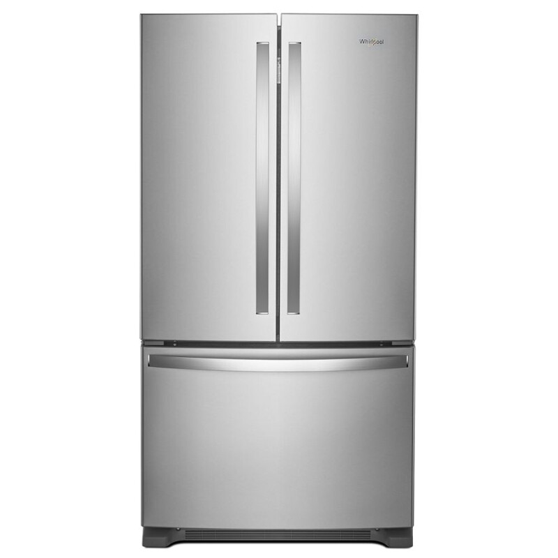 Whirlpool 36-Inch Wide Counter-Depth French Door Bottom Mount Refrigerator - 20 cu. ft. Fingerprint Resistant Stainless Steel WRFC2036RZ Picture 1