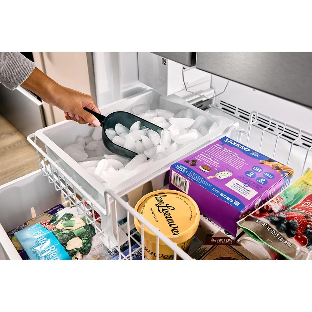 36-Inch Wide Full-Depth French Door Bottom Mount Refrigerator - 25 cu. ft. WRFF3036RW
