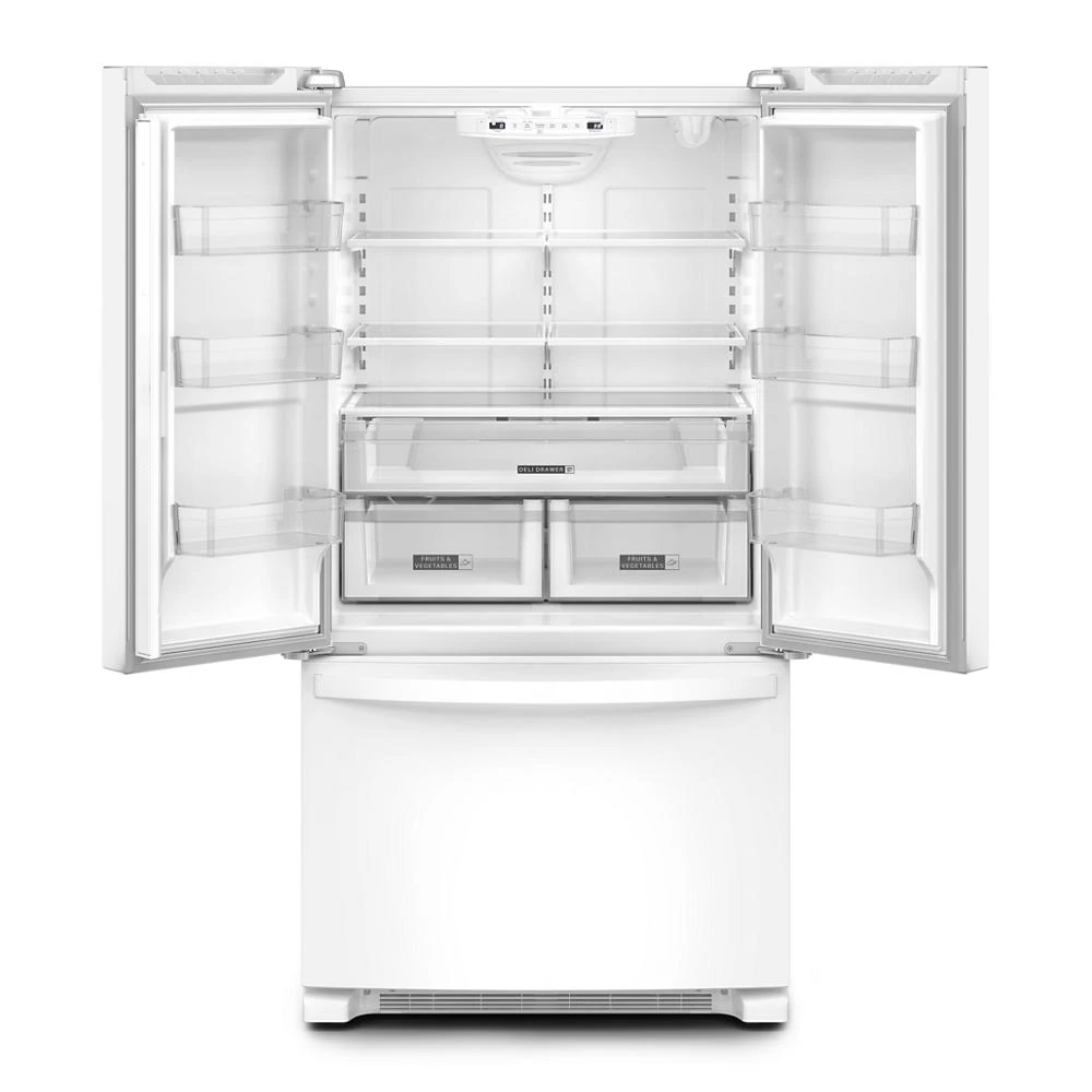 36-Inch Wide Full-Depth French Door Bottom Mount Refrigerator - 25 cu. ft. WRFF3036RW
