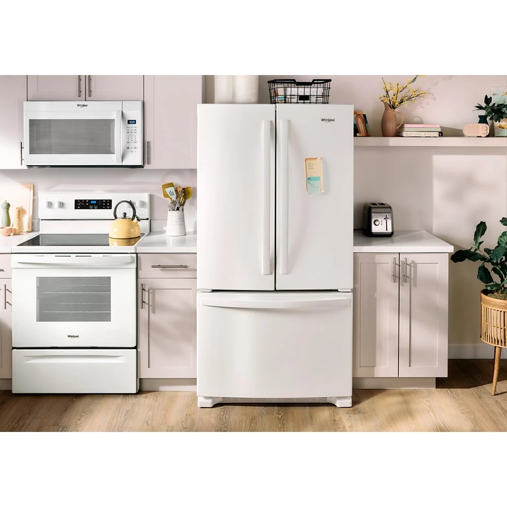 36-Inch Wide Full-Depth French Door Bottom Mount Refrigerator - 25 cu. ft. WRFF3036RW