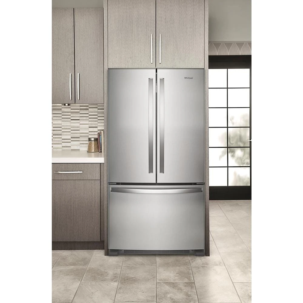 36-Inch Wide Full-Depth French Door Bottom Mount Refrigerator - 25 cu. ft. WRFF3036RZ
