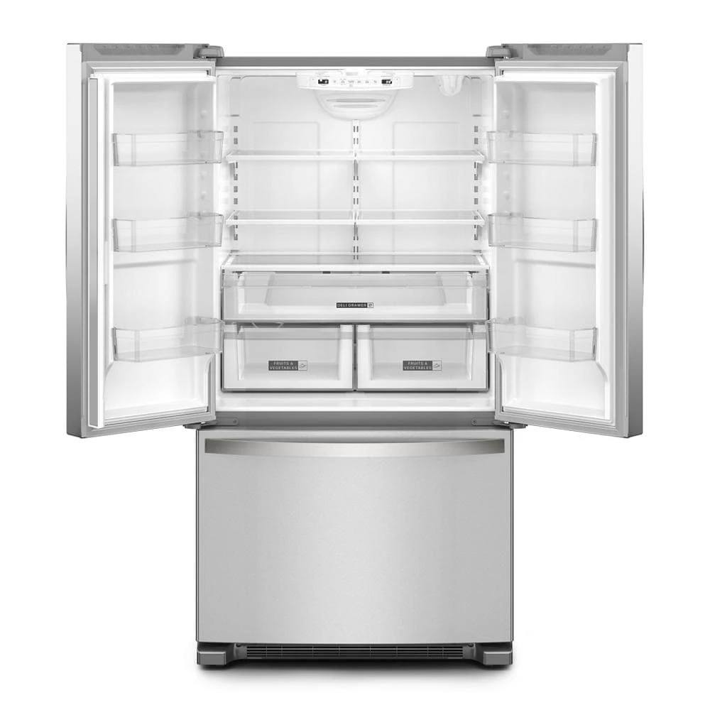 36-Inch Wide Full-Depth French Door Bottom Mount Refrigerator - 25 cu. ft. WRFF3036RZ