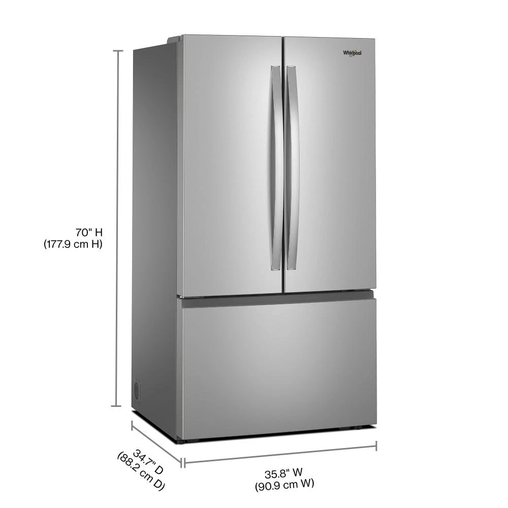 36-Inch French Door Refrigerator with Ice Maker - 31 cu. ft. WRFF3136SZ