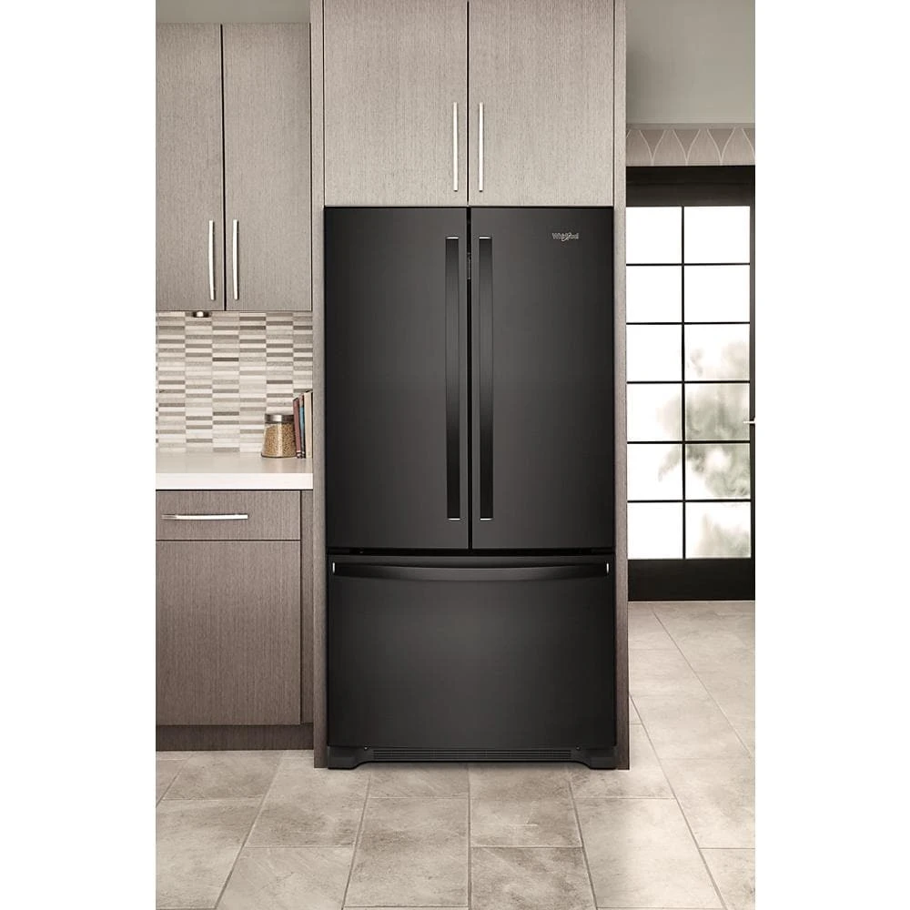 36-Inch Wide Full-Depth French Door Bottom Mount Refrigerator - 25 cu. ft. WRFF3236RB