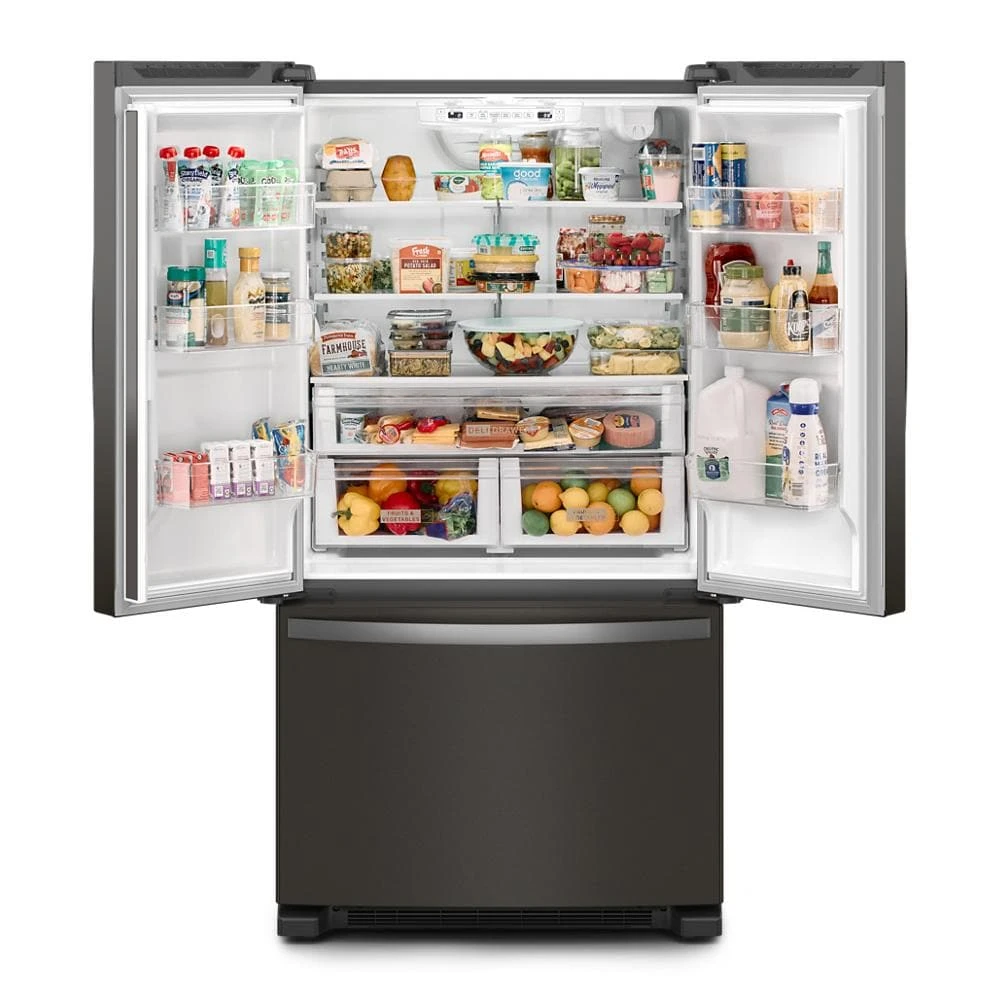 36-Inch Wide Full-Depth French Door Bottom Mount Refrigerator - 25 cu. ft. WRFF3236RV